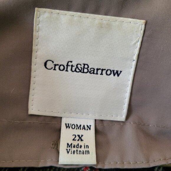 Black Hooded Winter Coat, 2X< Croft & Barrow - Picture 3 of 6